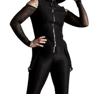 Killstar Mesh Punk Rock Goth Witchy long sleeve black top